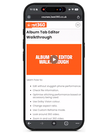 insta360 course preview